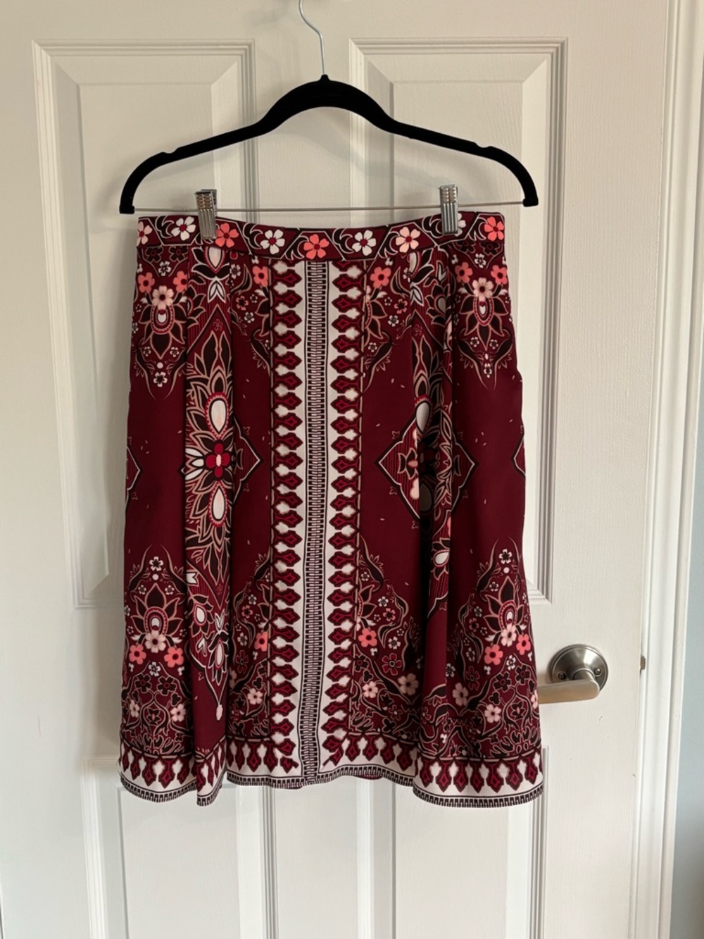 Banana Republic Skirt with Boho Floral Pattern